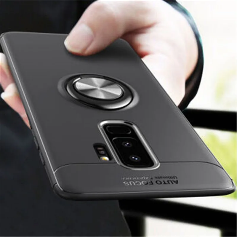 Чехол-подставка для Samsung Galaxy S8 S9 Plus A6 Note 8 9 с магнитным кольцом-держателем |