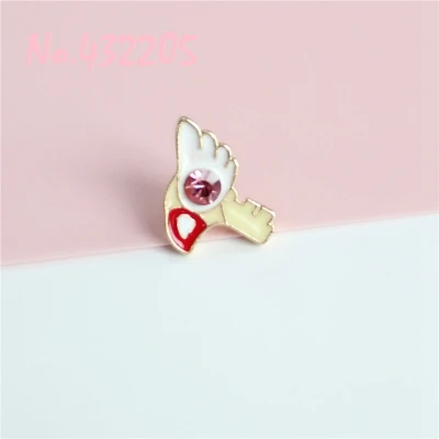 Новинка карта Captor Sakura Kero Save Kinomoto Star Wand Key эмалированная булавка для лацкана значок