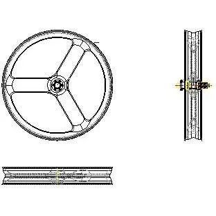2020 MIRACLE Tri 3 Spok толстые велосипедные карбоновые колеса 90 мм трубчатые QR или Axle 26er
