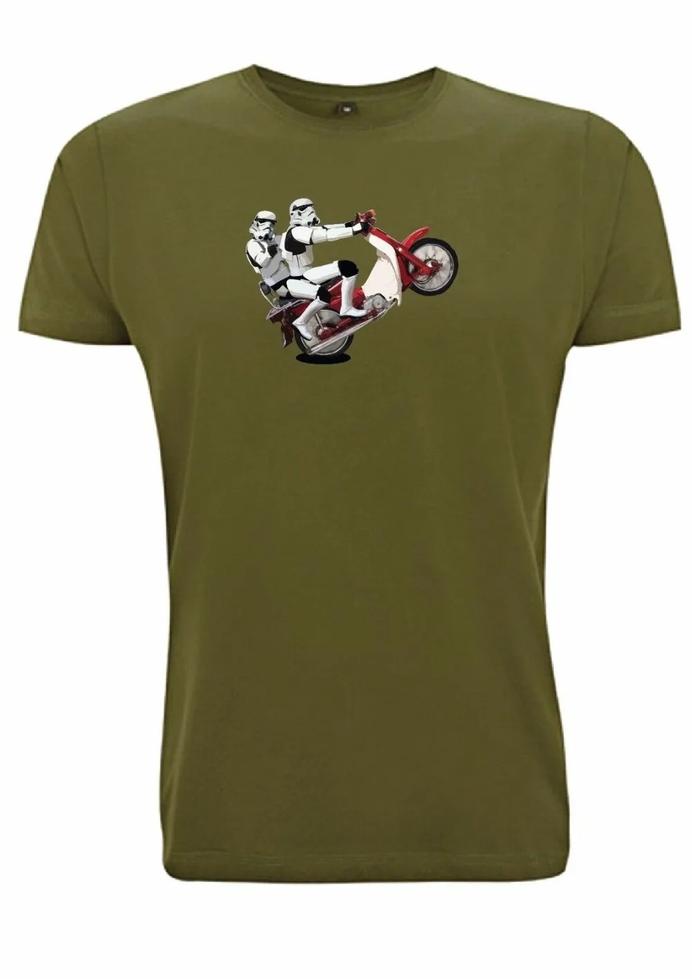 C90 Stormly Trooper T Shirt Cub Super Wars Inspired Star Scooter 90S Ride 2019 Designs Mens Summer Stranger Things Shirts | Мужская