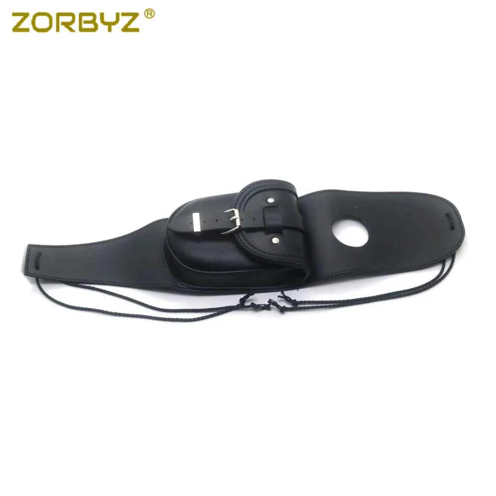ZORBYZ черная мотоциклетная крышка из искусственной кожи 4 5 галлонов панель сумка