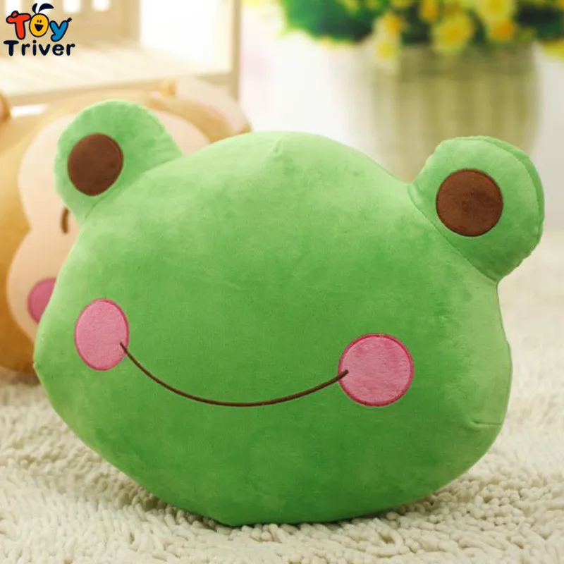 Kawaii лягушки Плюшевые игрушки Подушка Мягкие животные куклы детские для