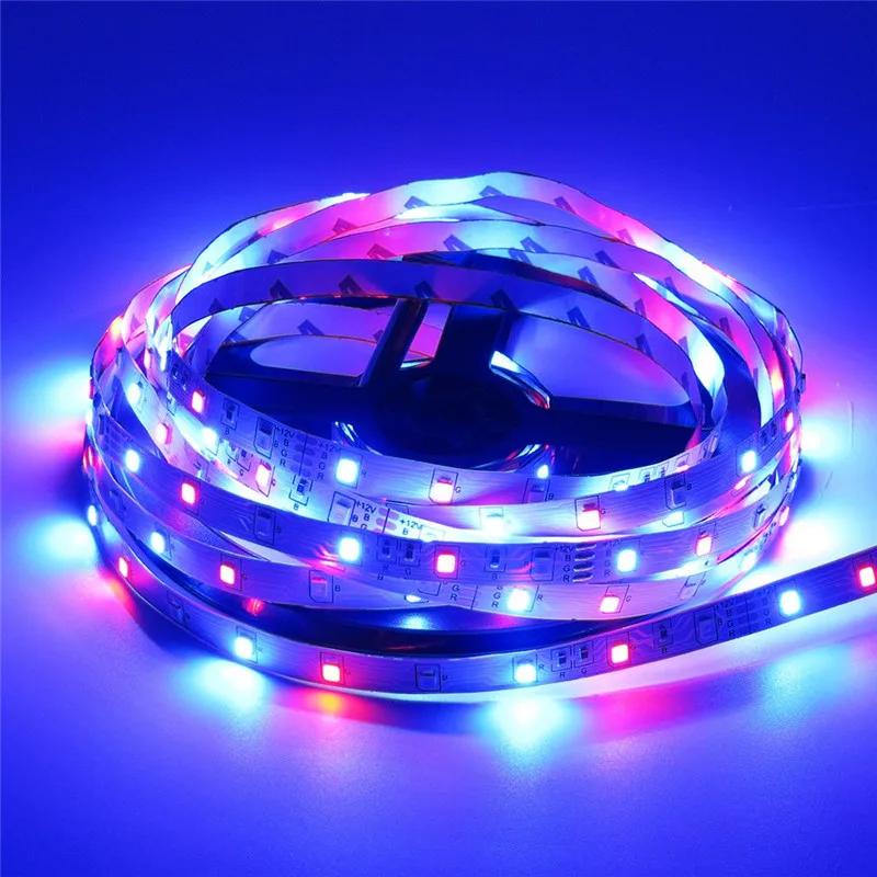 Светодиодная лента 12 В 2835 SMD RGB 60 светодиодов/м adhensive 5 м 10 комплект + 24 клавиши