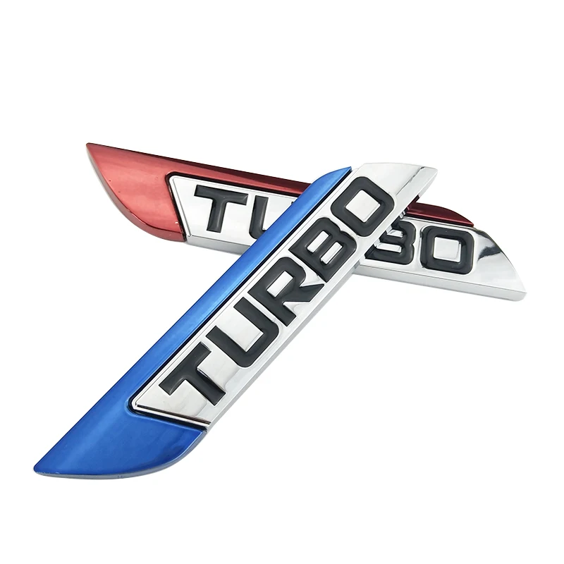 Наклейка с эмблемой для автомобиля TURBO металлическая решетка задний багажник