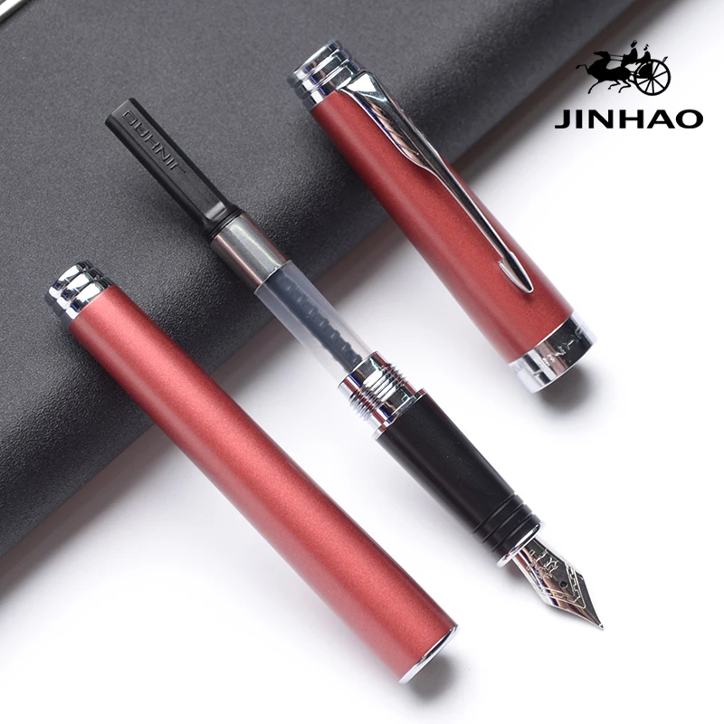 Роскошная перьевая ручка Jinhao матовая средняя чернильная авторучки высокого