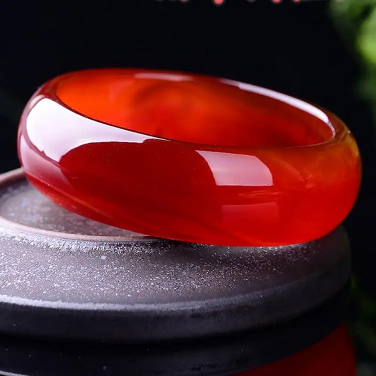 

Free shipping - Natural ice yellow orange Selling Jadeite hand-carved charm bracelets
