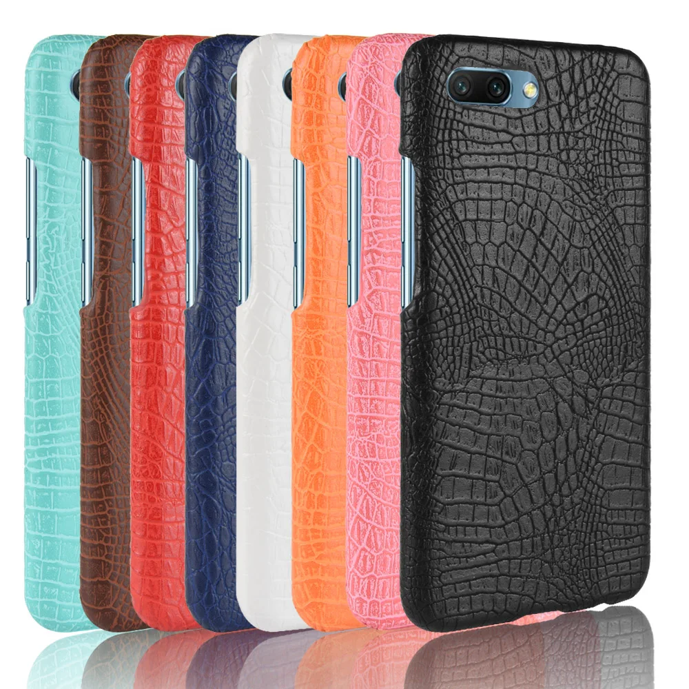 For Huawei Honor 10 Crocodile Veins Back Case COL-L29 COL-L01 COL-L02 COL-L29A Ultra Thin Cover COL-AL10 COL-AL00 Hard PC Shell | Мобильные