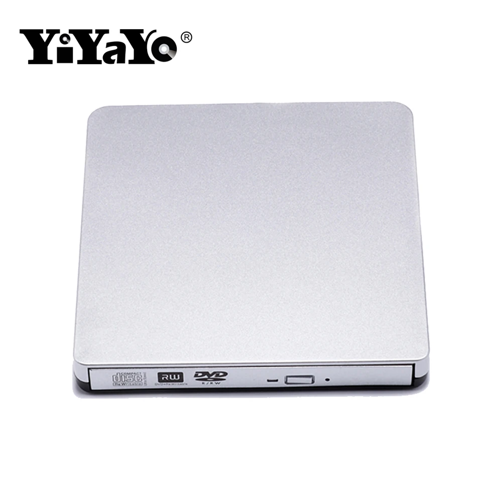 YiYaYo внешний флэш накопитель USB 2 0 VCD/CD/DVD плеер оптический считыватель тонкий
