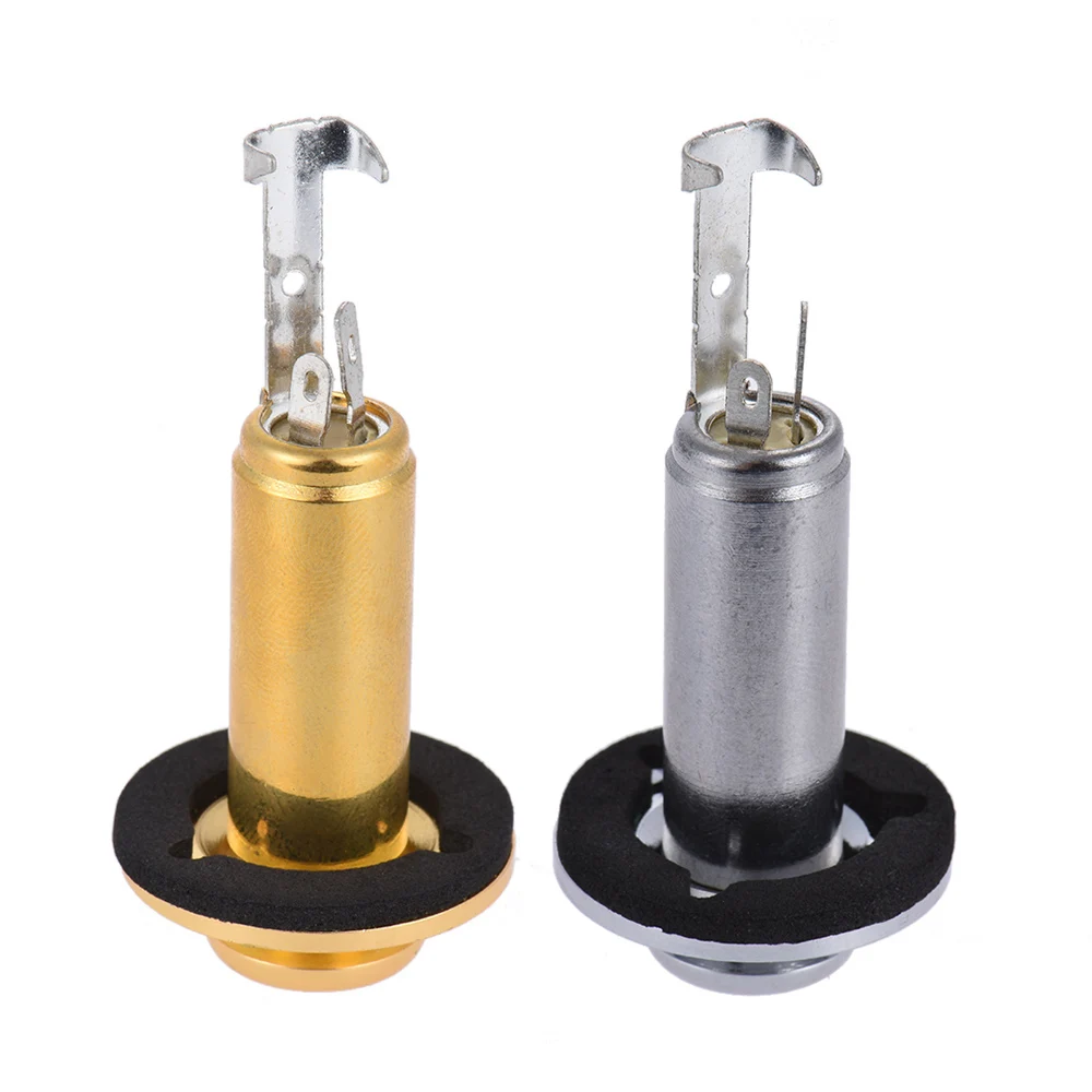 Acoustic Electric Guitar Mono End Pin Endpin Jack Socket Plug 6.35mm 1/4 Inch Copper Material with Screws Parts | Спорт и