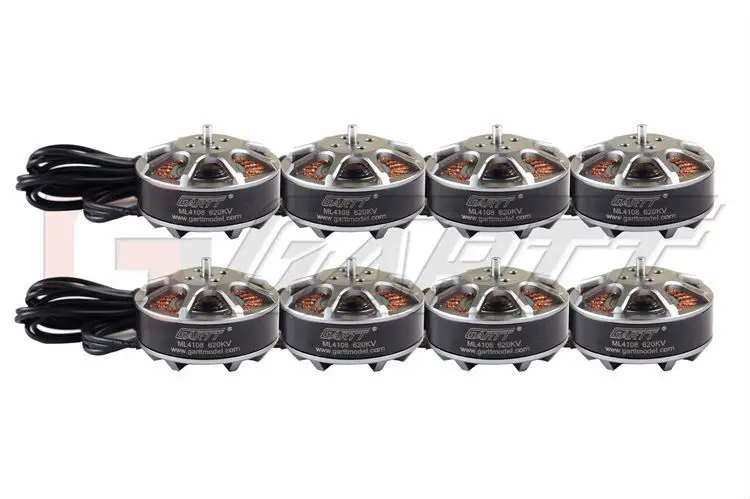 8 шт. GH бесщеточный ML 4108 620KV двигатель для многовинтового квадрокоптера