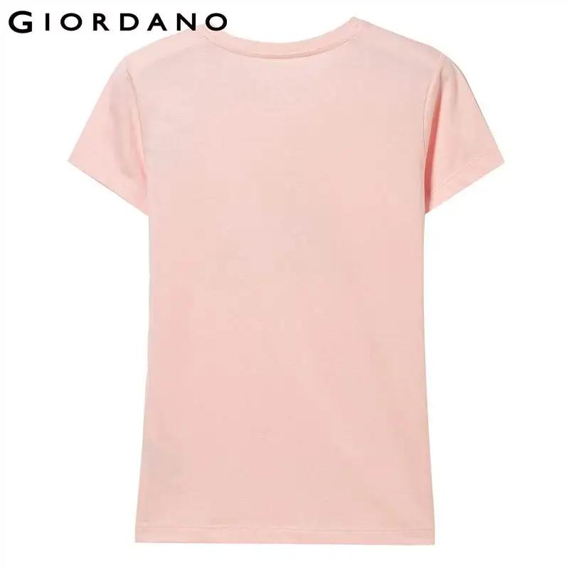 Giordano футболка с короткими рукавами и круглым вырезом воротника принтом животных