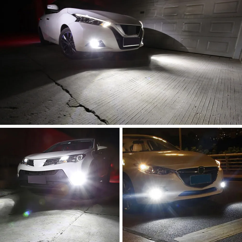 NOVSIGHT 2 шт. H8 H11 Светодиодный противотуманный фонарь 9005 HB3 HB4 9006 Led 80 Вт 1500LM 6500K белый
