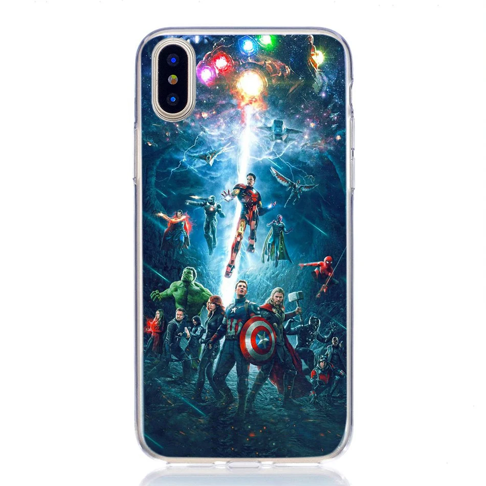 Чехол для iPhone X xs max xr 6 6s 7 8 plus funda venom Мстители мультяшный персонаж силиконовый
