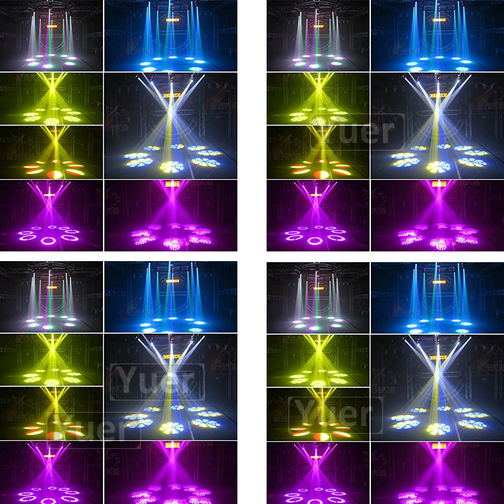 4Pcs/Lot Hot Sale Mini Spot 60W LED Moving Head Light With Gobos Plate&ampColor Plate High Brightness Music Led stage | Освещение