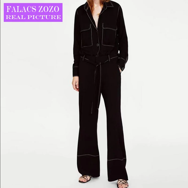 Falacs Zozo Summer Autumn Vintage Office Lady Formal Fashion Minimalist Zipper Fly Pockets Wide Leg Pants Black Women Capris | Женская