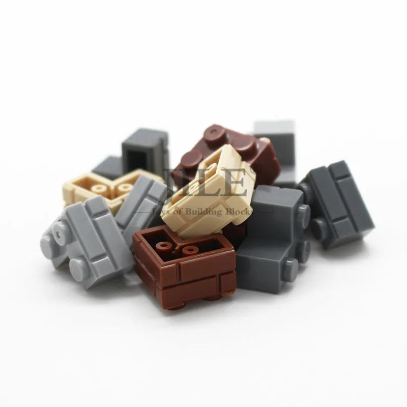 Модифицированный угол кирпича Moc 1x2 с профилем кирпичной кладки стена улица