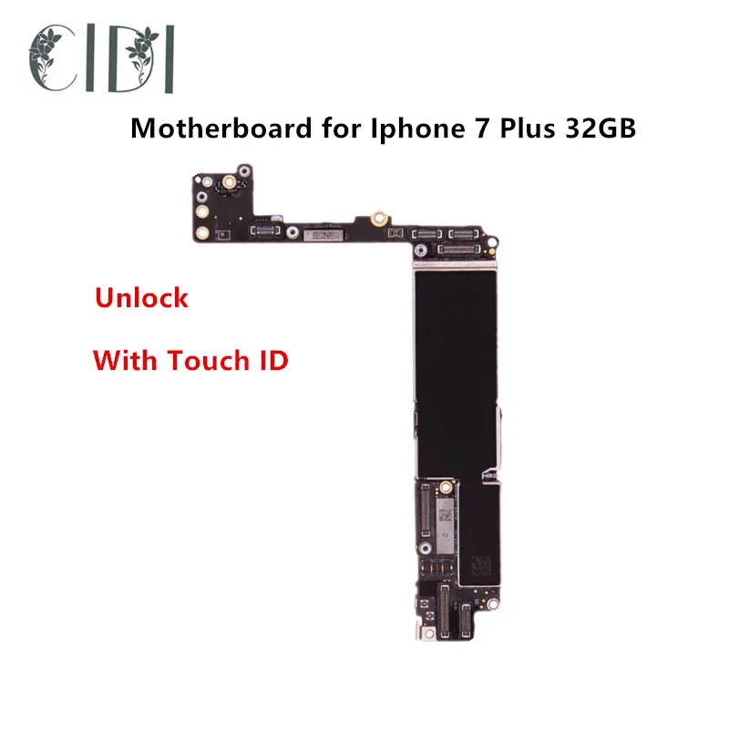 Оригинальная материнская плата CIDI б/у для iphone 7 Plus 32 Гб с Touch ID полной