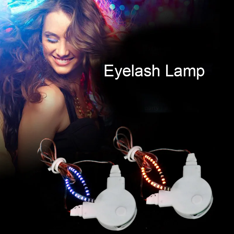 

LED Eyelashes Waterproof Interactive Eyelash Shining Eyelid Tape for Party NightClub KTV Halloween @ME88