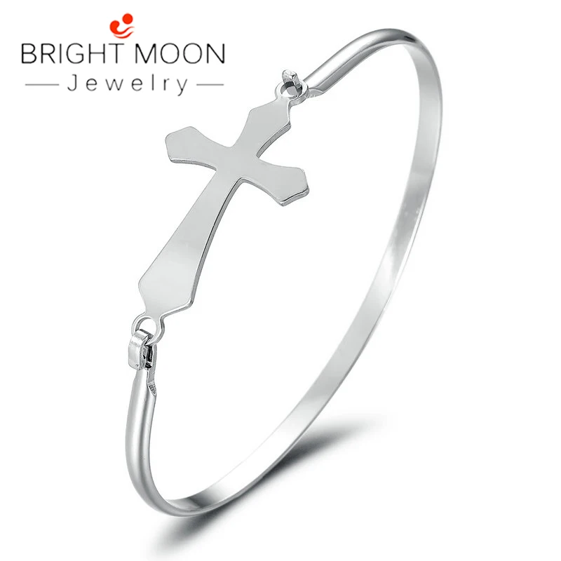 Bright Moon трендовый браслет для пары из нержавеющей стали серебряный цвет браслеты