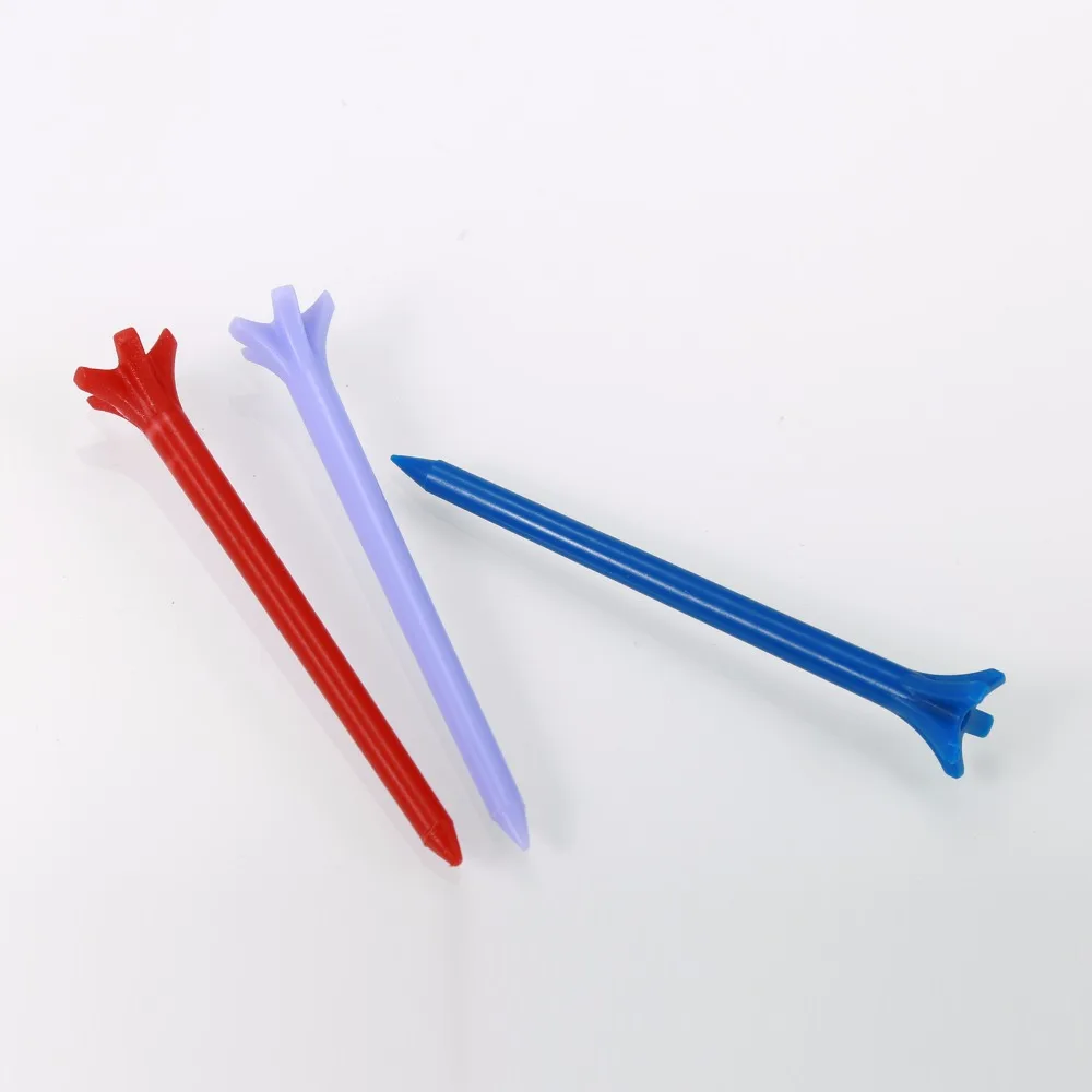 

100 Pcs/Pack Professional Zero Friction 5 Prong 83mm Durable Plastic Golf Tees Golf Accessories