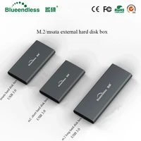 blueendless m 2 portable ssd hard disk cases type c usb 3 0 msata 224222602280 hard drive enclosure silver aluminum hdd caddy