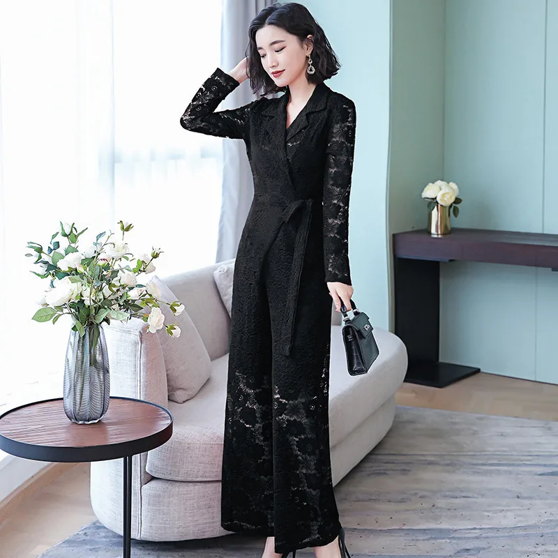 Весна комбинезон женский 2019 Новый средней длины был тонкий Для женщин широкие