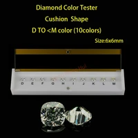 cushion shape d to m white color cubic zirconia stone diamond grade color tester tools