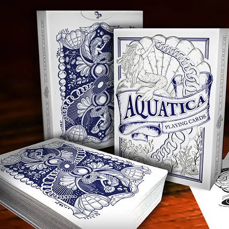 Игральные карты Aquatica 1 шт. размер USPCC дизайн от MagicWorld ограниченная серия новые