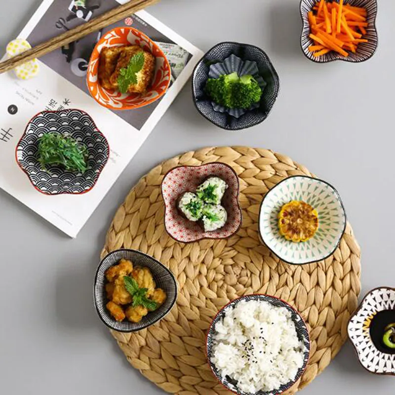 Керамическая посуда в японском стиле со вкусом соевый соус уксус суши блюдо для