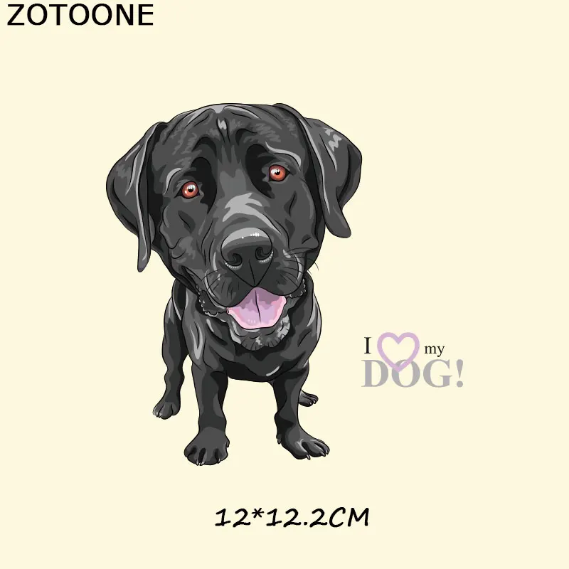 ZOTOONE Новый нашивки в форме собак гладить области принтов передачи уровень