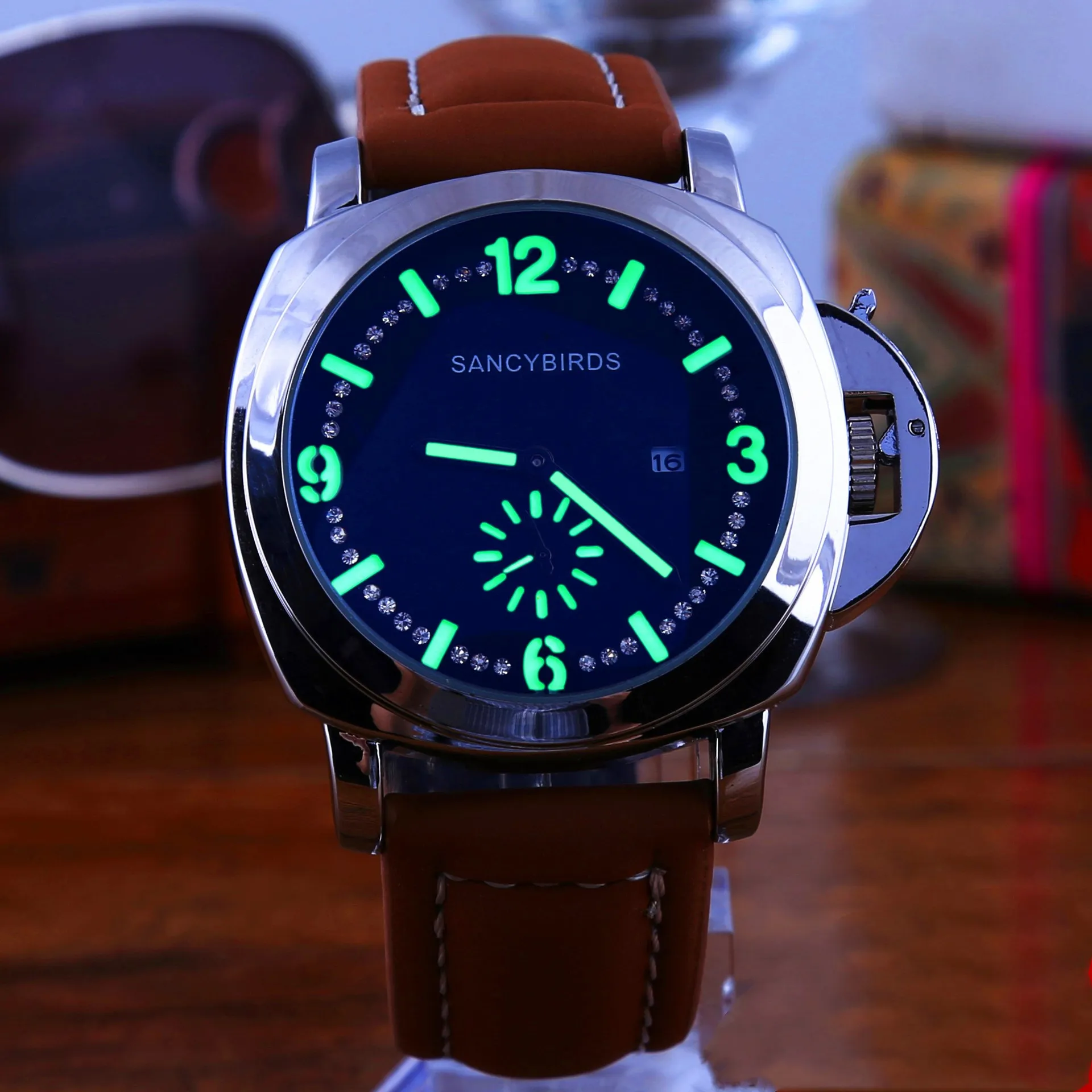 Мужские часы топ бренд роскошные мужские военные спортивные светящиеся