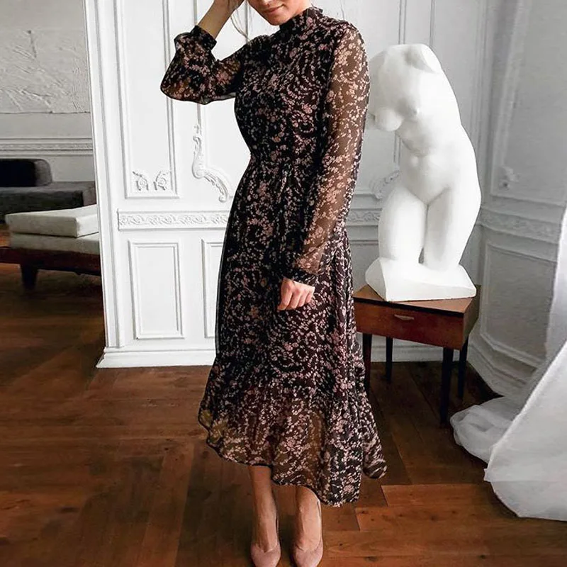 Женское платье Дамское летнее миди модное вечернее с поясом элегантное офисное