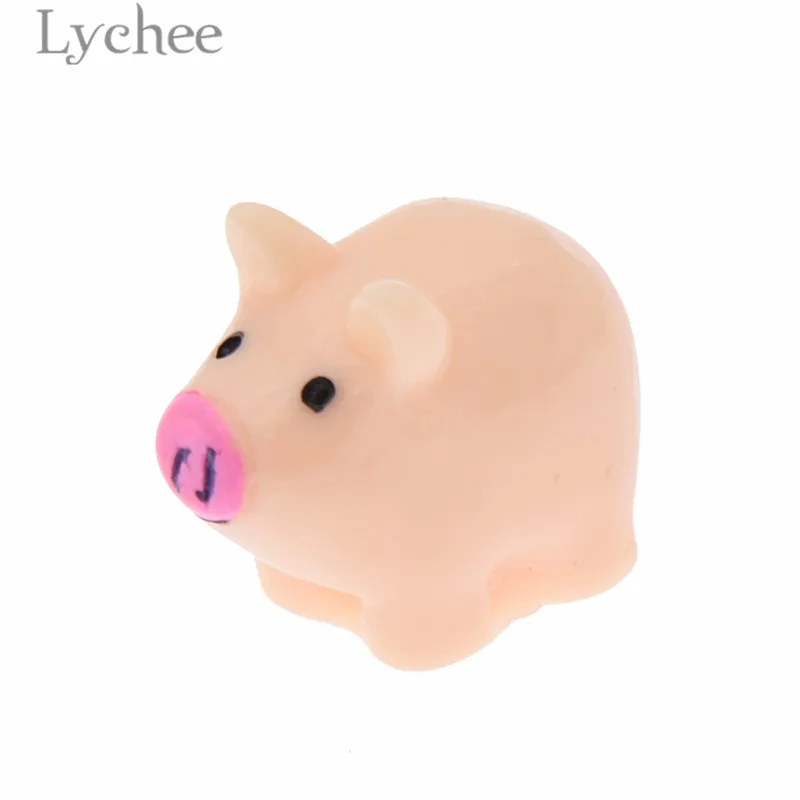Lychee Life 10 шт. Kawaii полимерная свинка микро ландшафтный дизайн миниатюрные милые