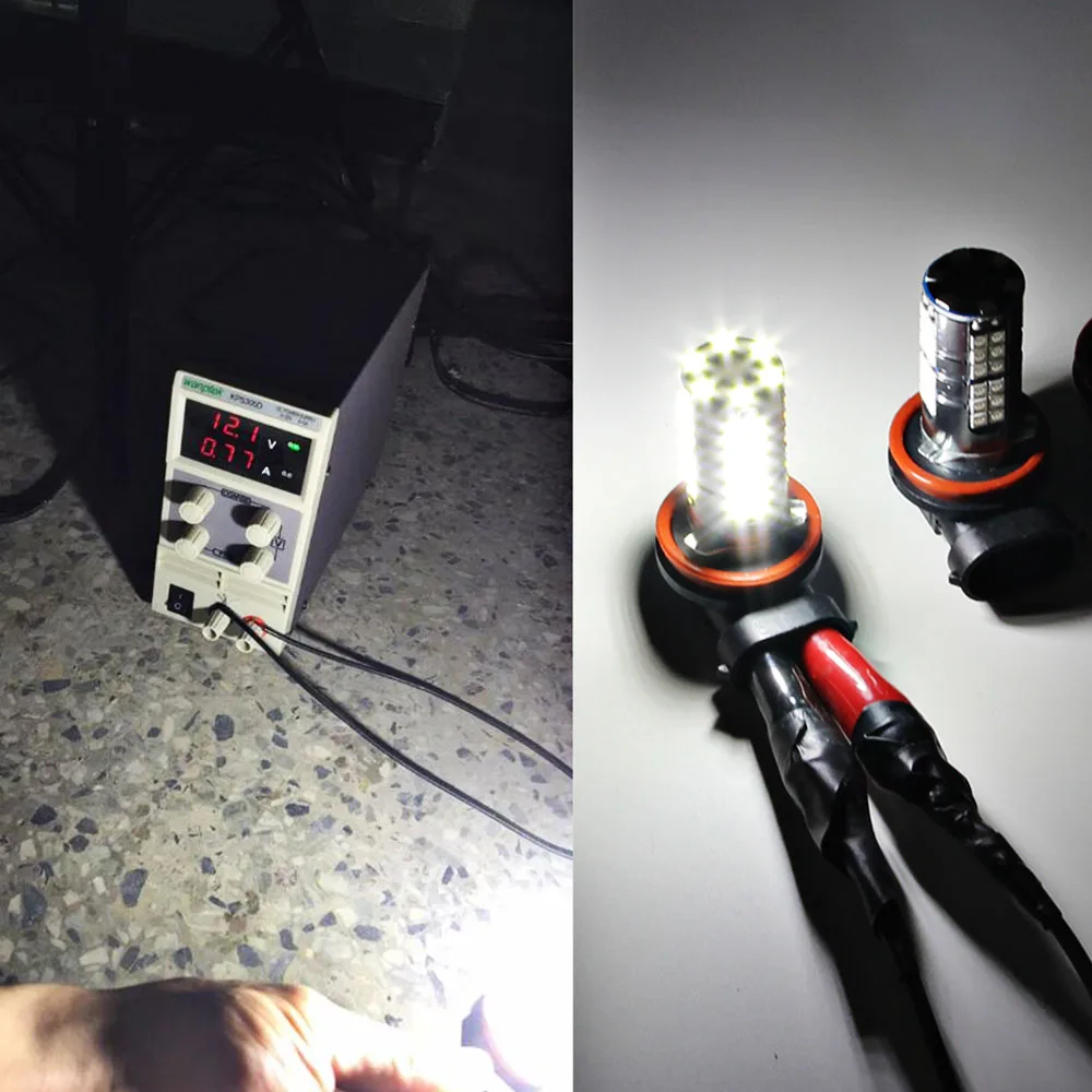 2 шт. H7 светодиодный светильник 3030 чипов Canbus DC 12V~ 24V 360 градусов 54 SMD автомобильный противотуманный светильник белый светильник для парковки автомобильные лампы