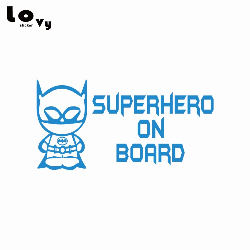 Creative Superhero Vinyl Wall Sticker Funny Cartoon Batman Decal Home Decor | Stickers