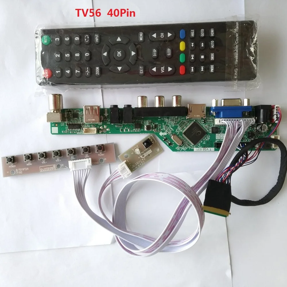 

kit for LP173WD1(TL)(H2) USB LCD LED 17.3" Screen panel remote VGA Controller board driver 40pin LVDS TV AV 1600X900