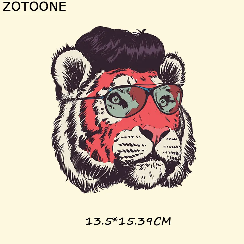 ZOTOONE очки Тигр железа на заплатках для одежды тепловой пресс аппликация A level