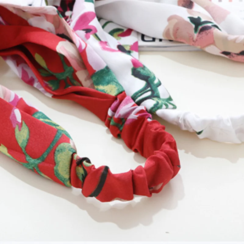 Женская эластичная лента для волос с цветочным принтом 1 шт.|elegant headbands|fashion