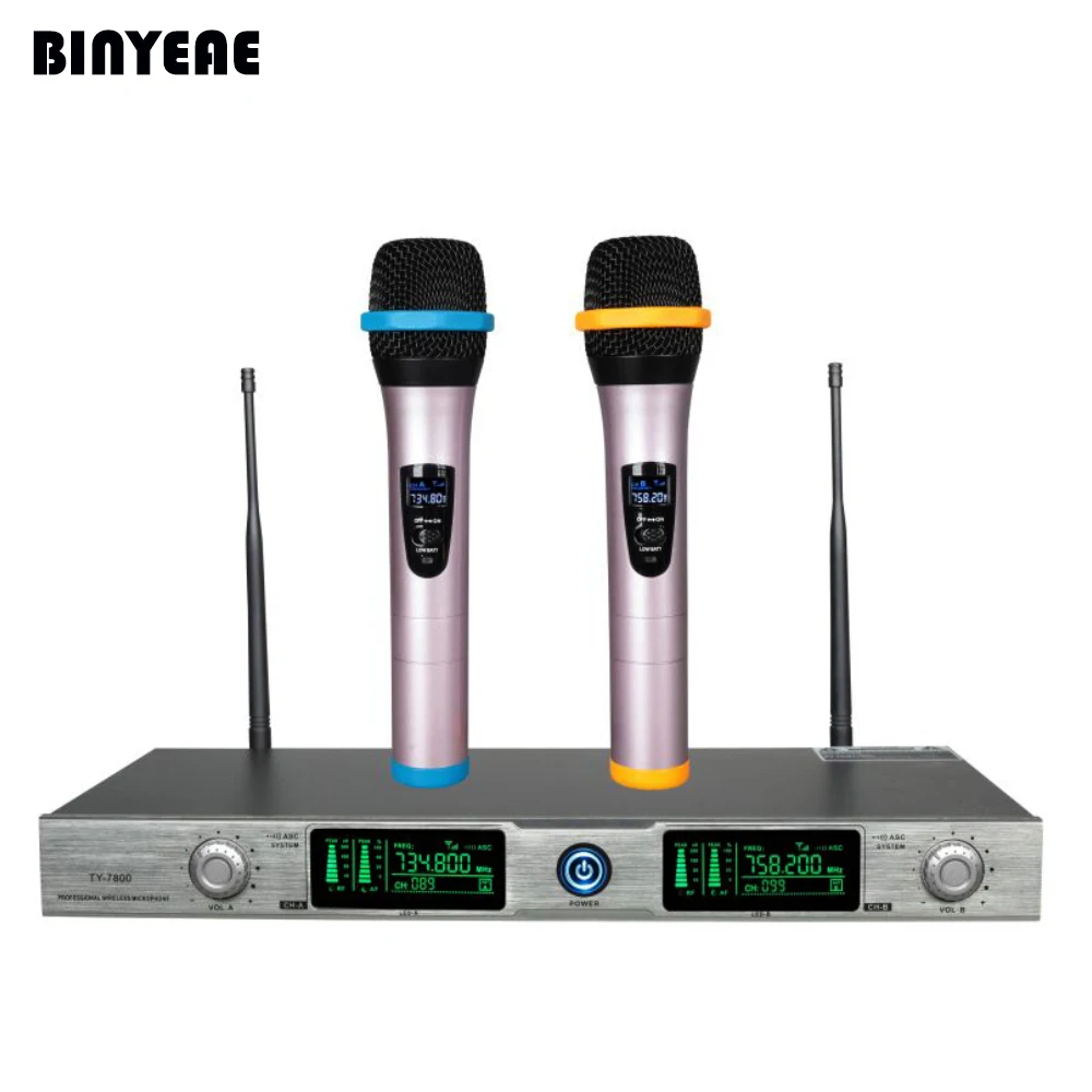 BINEAE TY 7800 двухканальный динамический профессиональный двойной Ручной