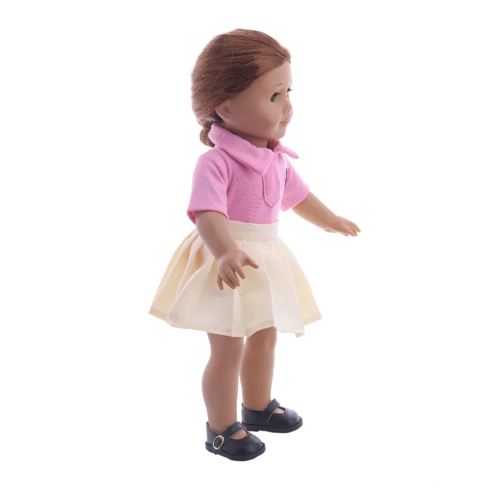 Luckdoll новая школьная форма костюм подходит для 18-дюймовые и 43 см для ухода за ребенком для мам американских кукол-это лучший подарок для детей