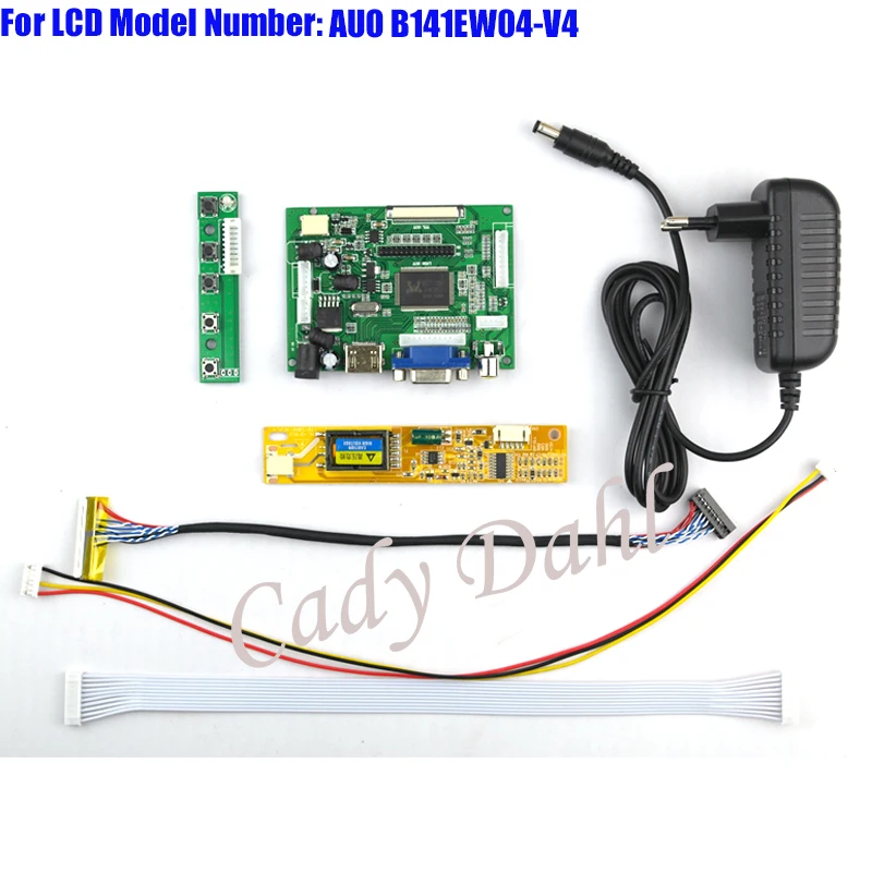 Плата контроллера HDMI VGA 2AV LVDS + инвертор подсветки 30 контактов комплекты кабелей