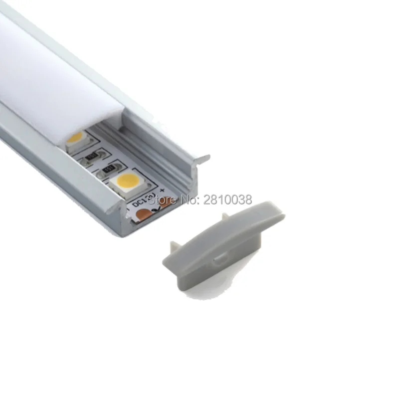 10 x 1M Sets/Lot T type Anodized LED extrusion profile and AL6063 Aluminium led profiles for recessed floor lights