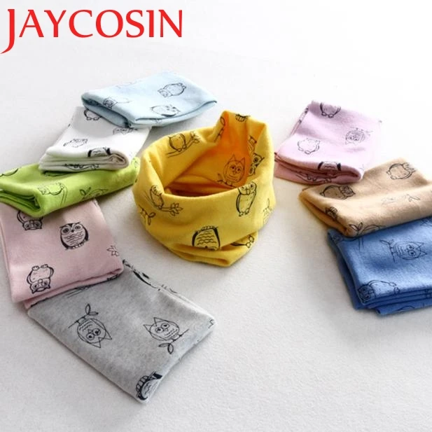 JAYCOSIN/осенне зимний детский шарф с воротником и принтом совы для мальчиков