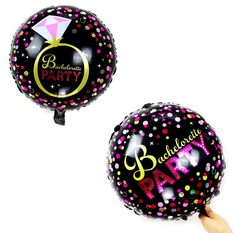 KAMMIZAD 18inch round bachelorette party balloon helium foil globos adult woman decorations ballons bridal shower baloons | Дом и сад