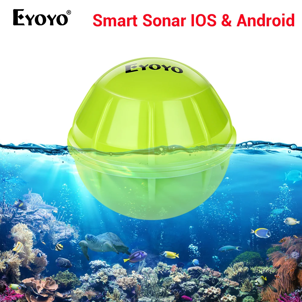 Эхолот рыболокатор Eyoyo E1 портативный беспроводной эхолот с Bluetooth датчик глубины