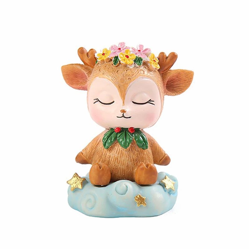 Одежда с рисунком оленя из мультфильма статуя полимерная для торта фигурки