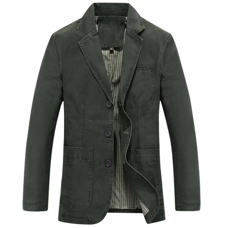 Осенне весенняя модная новинка бренд блейзер мужские костюмы Хлопок Slim Fit