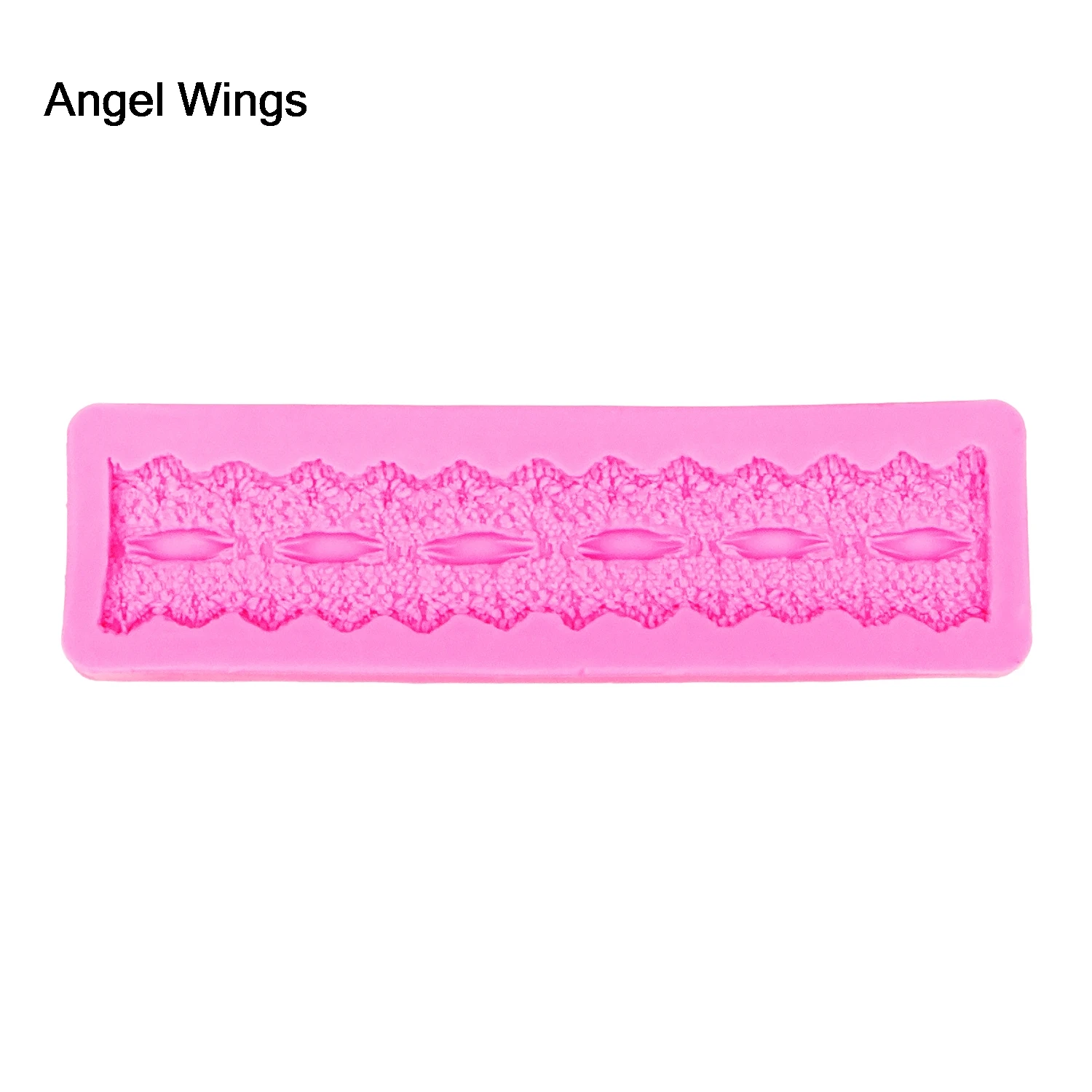 Angel Wings пищевая 3D форма для помадки силиконовая торта кружевная обратного