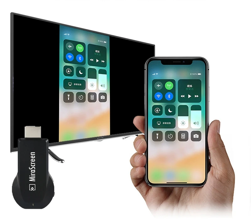 Беспроводной Wi-Fi обмена потоковыми мультимедийными данными(Airplay) телефон к ТВ HD ТВ HDMI приемник адаптер для iPhone X XS MAX XR 6 7 8 iOS samsung s5 s6 S7 край S8 Android
