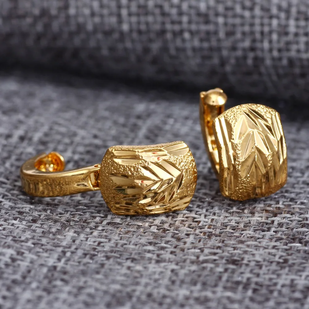 Золотые серьги с эфиопскими Америками и Канадой из Израиля в американском стиле